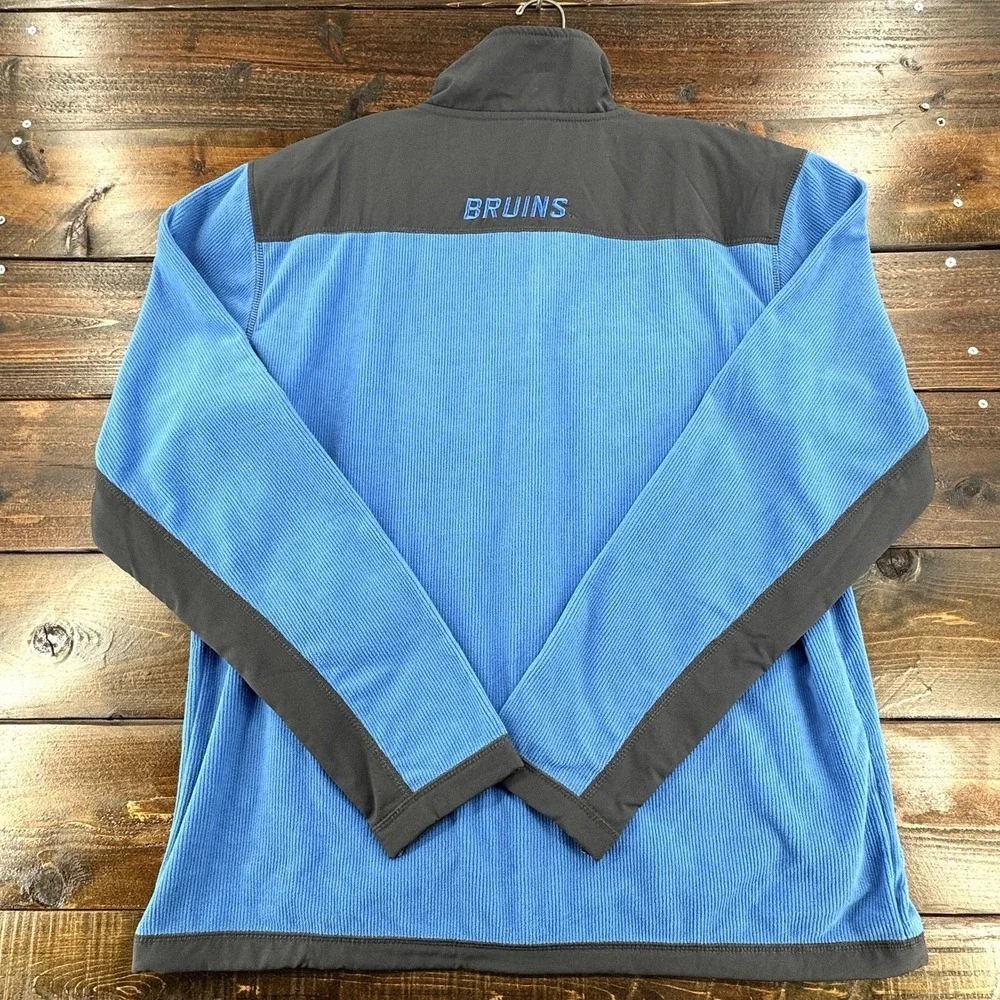 Men's Colosseum UCLA‎ Bruins Blue & Gray Mesa Corded Polar Full Zip Fleece Large